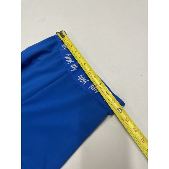 Yitty Pants Womens Blue Leggings Capri High Rise Shaping Workout Logo - Picture 6 of 7
